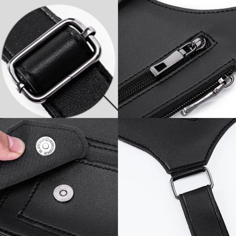 Space-Saving Adjustable Underarm Shoulder Bag for Men &