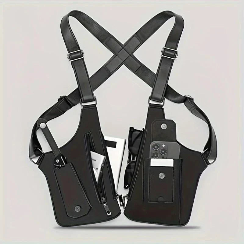 Space-Saving Adjustable Underarm Shoulder Bag for Men &