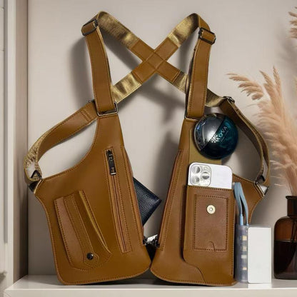 Space-Saving Adjustable Underarm Shoulder Bag for Men &