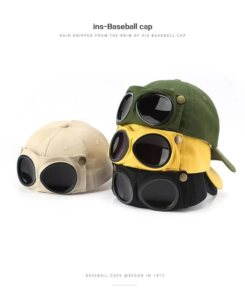 Distinctive Men's Korean-Style Pilot Baseball Cap for Everyday Wear