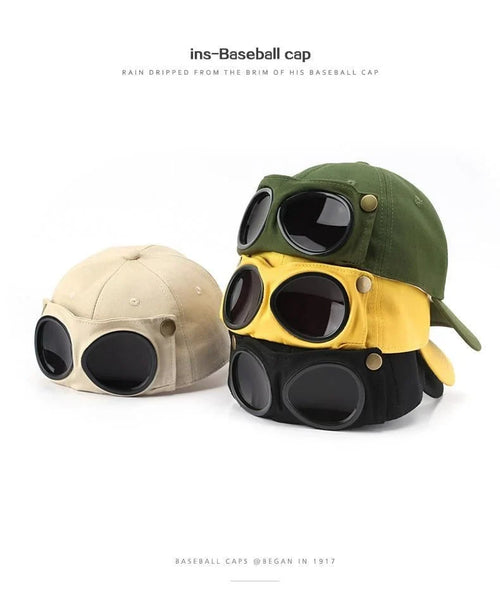 Distinctive Men's Korean-Style Pilot Baseball Cap for Everyday Wear