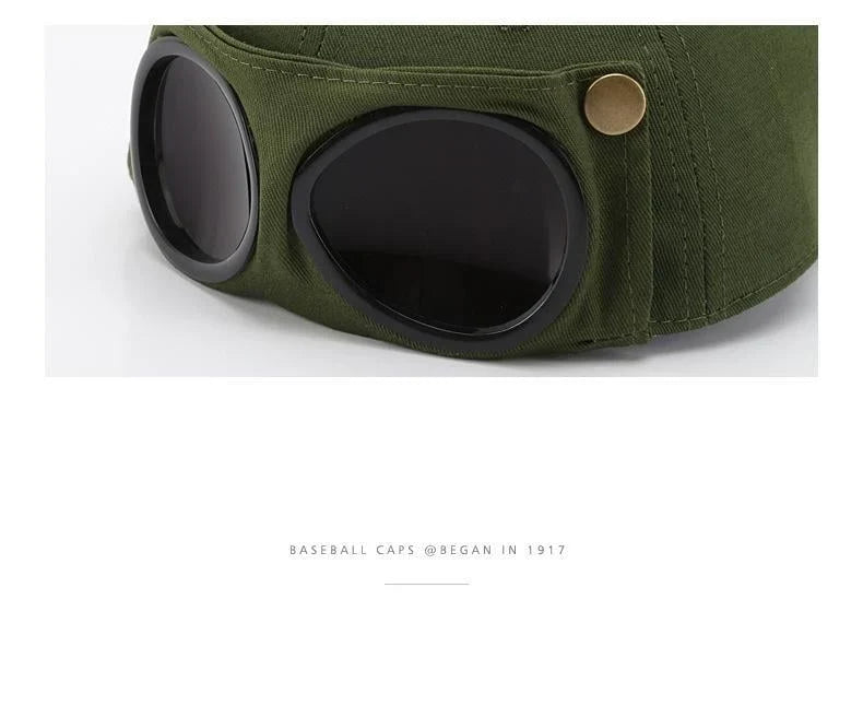 Distinctive Men's Korean-Style Pilot Baseball Cap for Everyday Wear