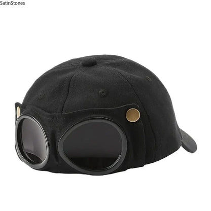Distinctive Men's Korean-Style Pilot Baseball Cap for Everyday Wear