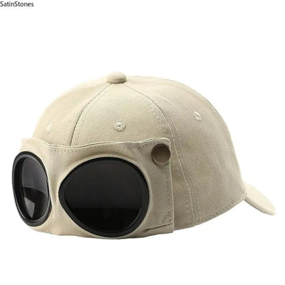 Distinctive Men's Korean-Style Pilot Baseball Cap for Everyday Wear
