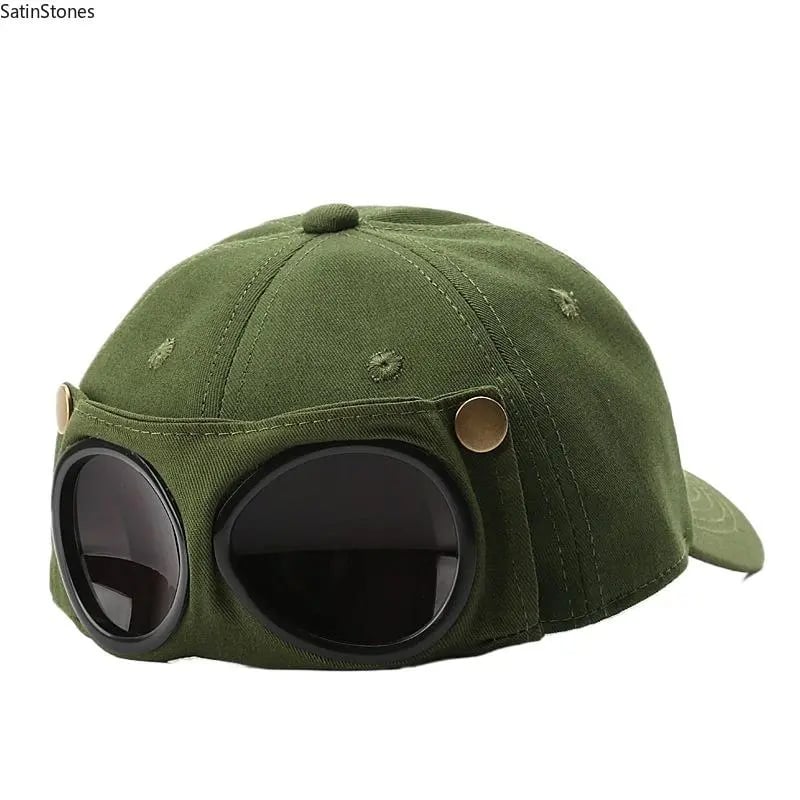 Distinctive Men's Korean-Style Pilot Baseball Cap for Everyday Wear