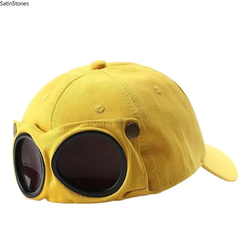 Distinctive Men's Korean-Style Pilot Baseball Cap for Everyday Wear