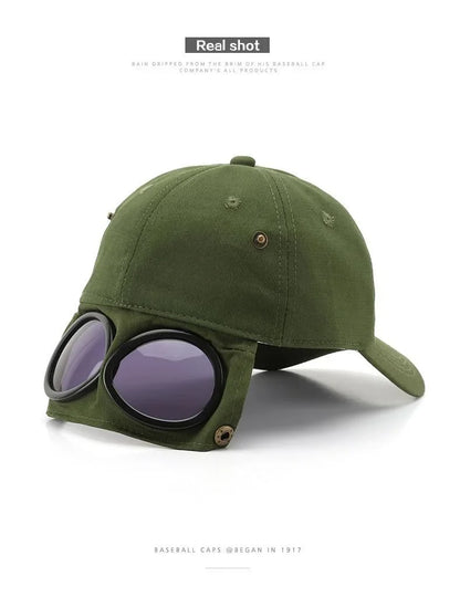 Distinctive Men's Korean-Style Pilot Baseball Cap for Everyday Wear