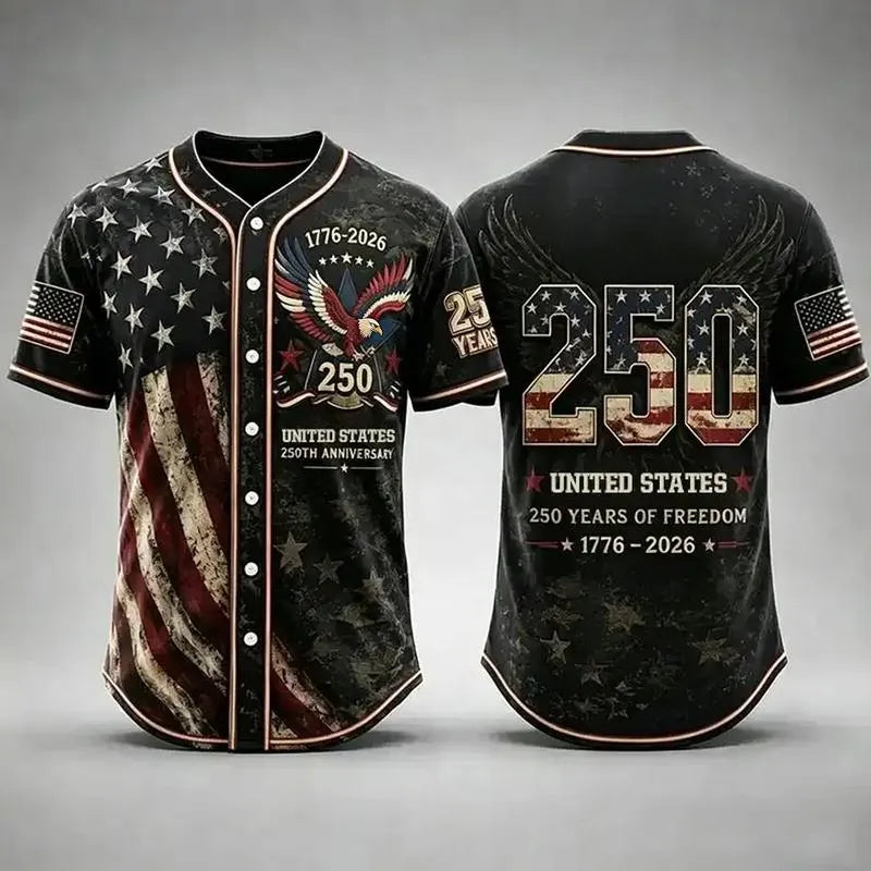 Distinctive Men's USA 250th Anniversary Baseball Jersey Patriotic
