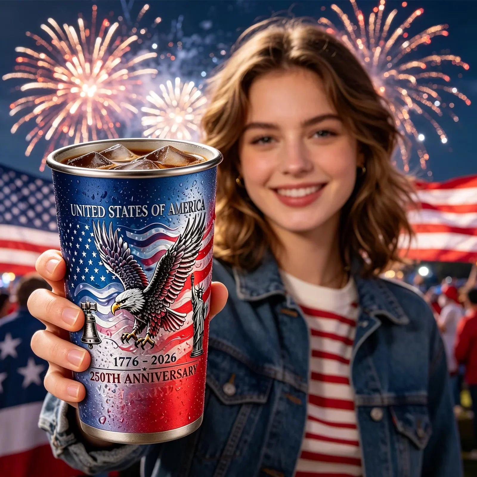 Purpose-Built Pour Cold Beer & Watch Hidden Patriotic Design Reveal