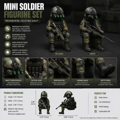 Purpose-Built Mini Hardcore Tactical Forces Figure for Everyday Use