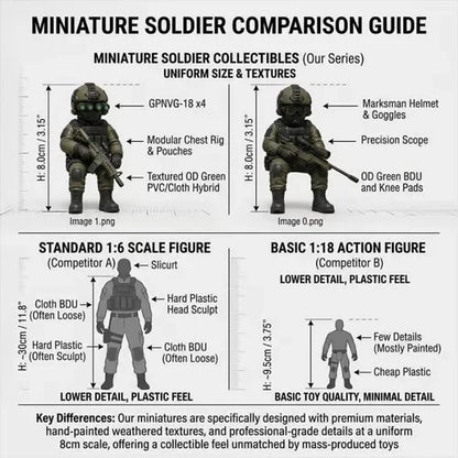 Purpose-Built Mini Hardcore Tactical Forces Figure for Everyday Use