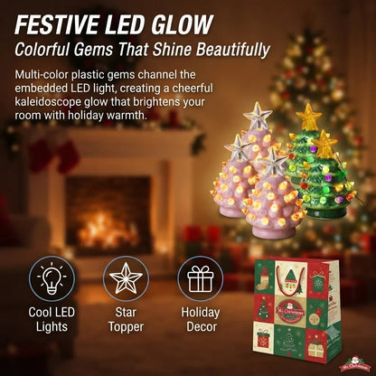 Space-Saving Mini Nostalgic Tree Ornaments with Gift