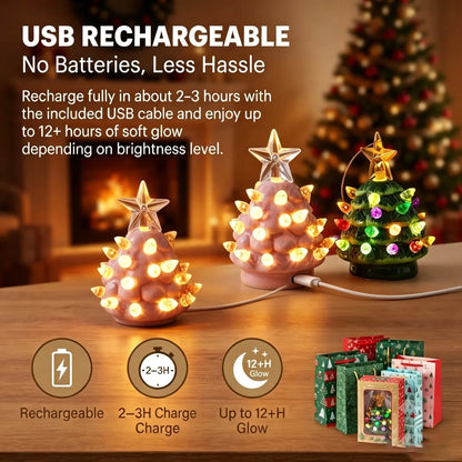 Space-Saving Mini Nostalgic Tree Ornaments with Gift