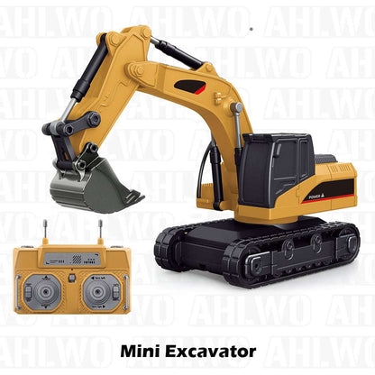 Vehicle-Ready RC Construction Vehicle Toy Set with Excavator, Dump