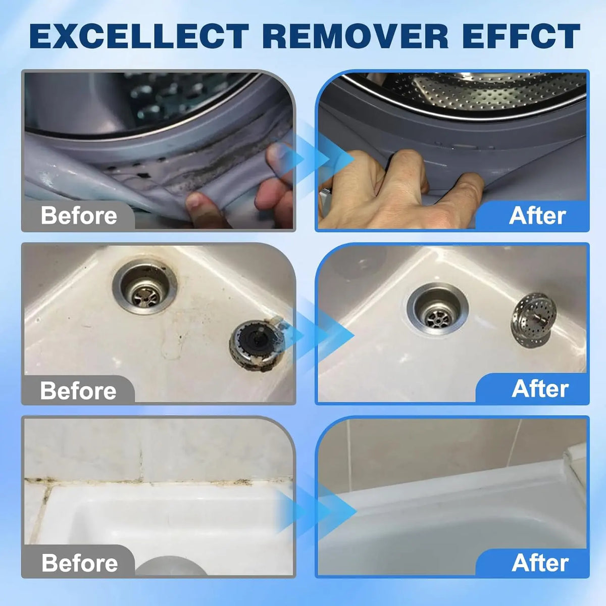 Clinging Mold-Stain Cleaning Gel and Detail Scrub Brush