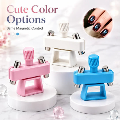 Pet-Friendly Glass Bead Cat-Eye Nail Magnet Tool – 3D Cat-Eye