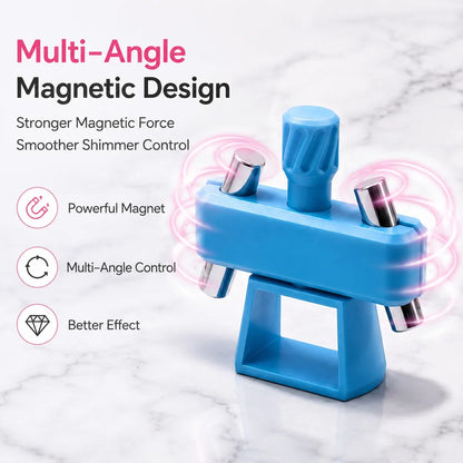 Pet-Friendly Glass Bead Cat-Eye Nail Magnet Tool – 3D Cat-Eye