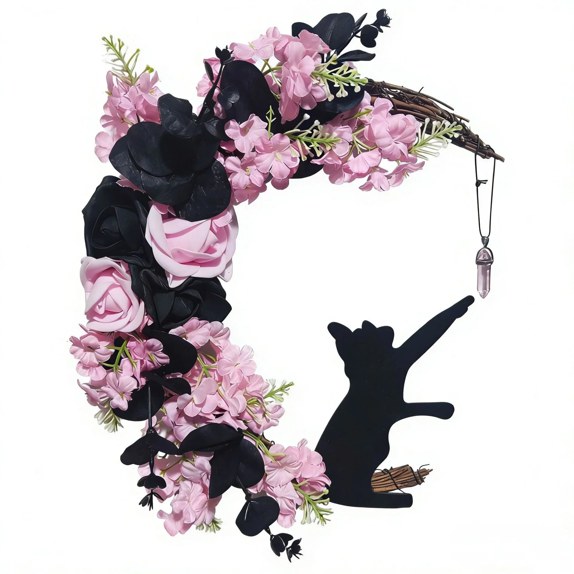 Decorative Light Up Your Door With a Magical Moon Cat