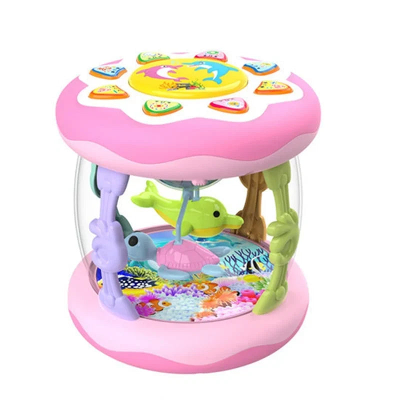 Decorative Montessori Sensory Musical Ocean Projector Toy for Babies