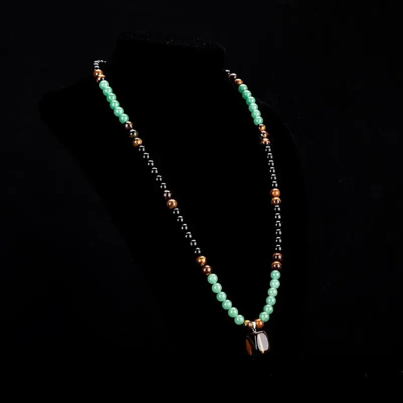 Purpose-Built Money Attraction Necklace With GreenAventurine & Tiger