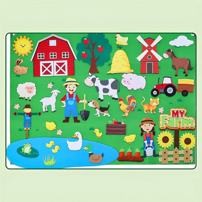 Montessori Adventure Felt Board for Creative Learning