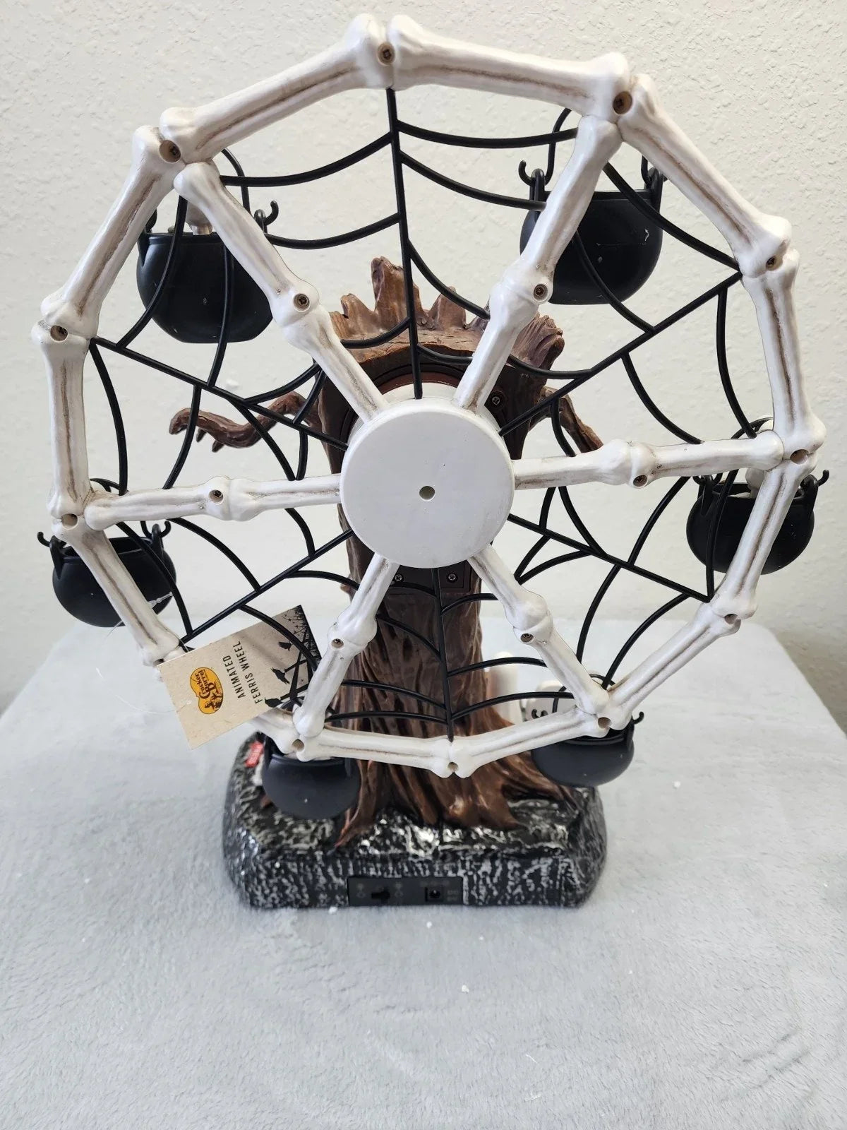 Decorative Rotating Ghost Tree Ferris Wheel Table Decor, LED Light Up
