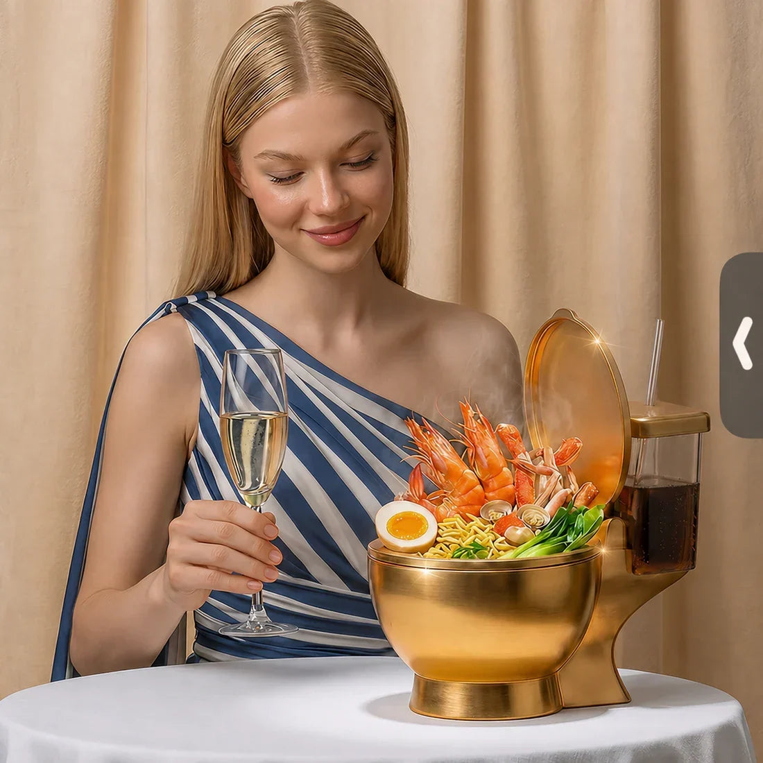 Purpose-Built Novelty Toilet Shaped Ramen Bowl for Everyday Use