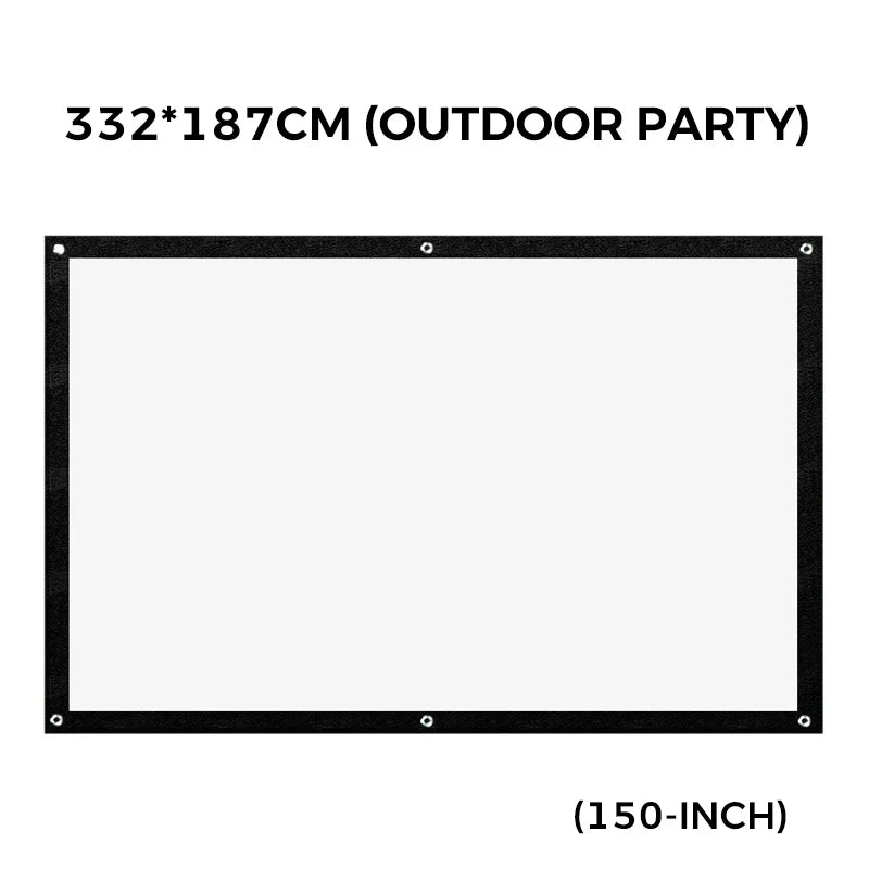 Purpose-Built High Definition Projection Screen - 120-inch Diagonal