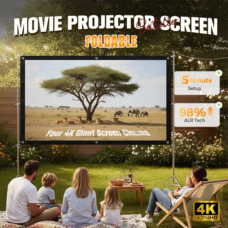 Purpose-Built High Definition Projection Screen - 120-inch Diagonal