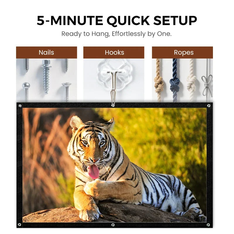 Purpose-Built High Definition Projection Screen - 120-inch Diagonal