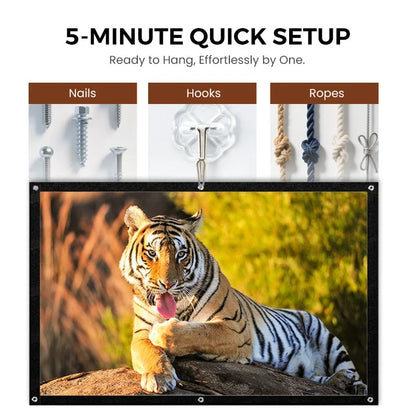 Purpose-Built High Definition Projection Screen - 120-inch Diagonal