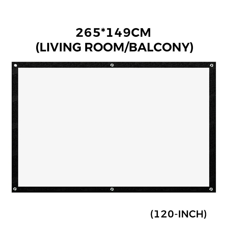 Purpose-Built High Definition Projection Screen - 120-inch Diagonal