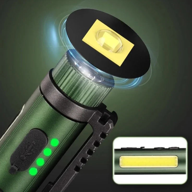 Pen-Shaped Magnetic LED Work Light with Rotating Head