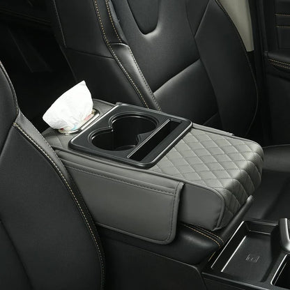 Vehicle-Ready Multifunctional PU Leather Car Armrest Box