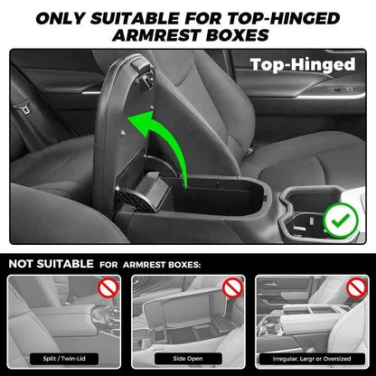 Vehicle-Ready Multifunctional PU Leather Car Armrest Box