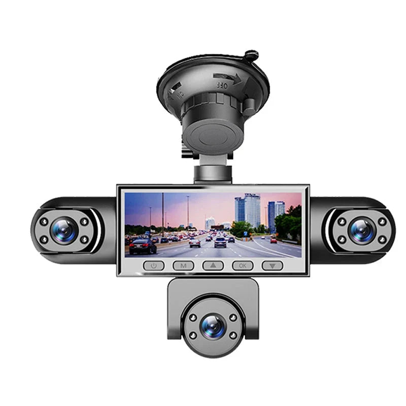 Purpose-Built HD 1080P Multi-Lens Dash Cam with Night Vision