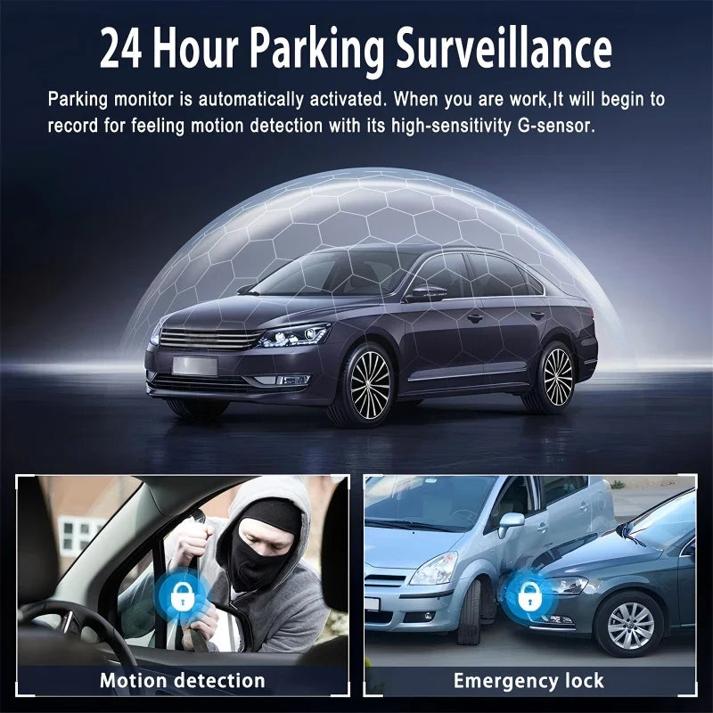 Purpose-Built HD 1080P Multi-Lens Dash Cam with Night Vision