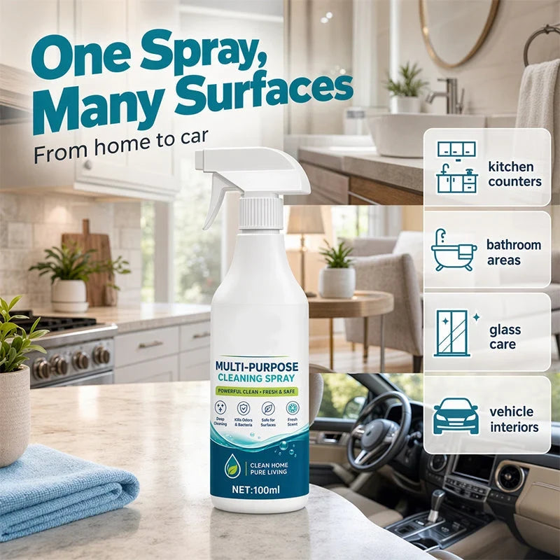 Easy-Care Multi-Purpose Household Cleaning Spray - All-Surface Fast