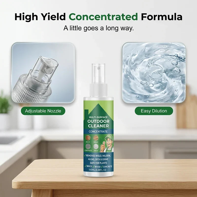 Easy-Care Multi-Surface Outdoor Cleaner Concentrate for Routine Upkeep