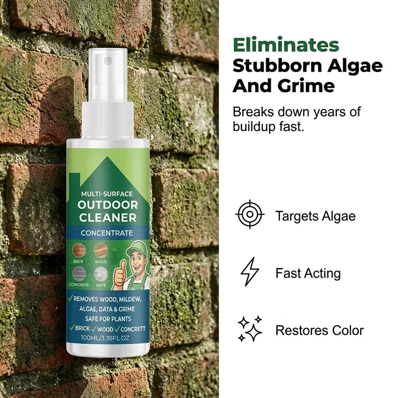Easy-Care Multi-Surface Outdoor Cleaner Concentrate for Routine Upkeep