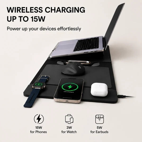 Space-Saving New Wireless Charging Laptop Bag for Organized Storage