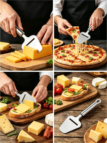 Stainless Steel Cheese Slicer with Sharp Blade and Easy Grip