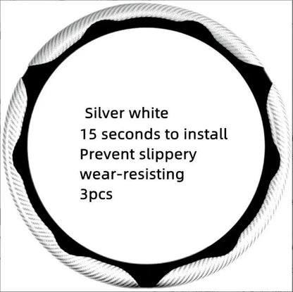Vehicle-Ready Non-Slip Car Steering Wheel Cover for 15 Inch