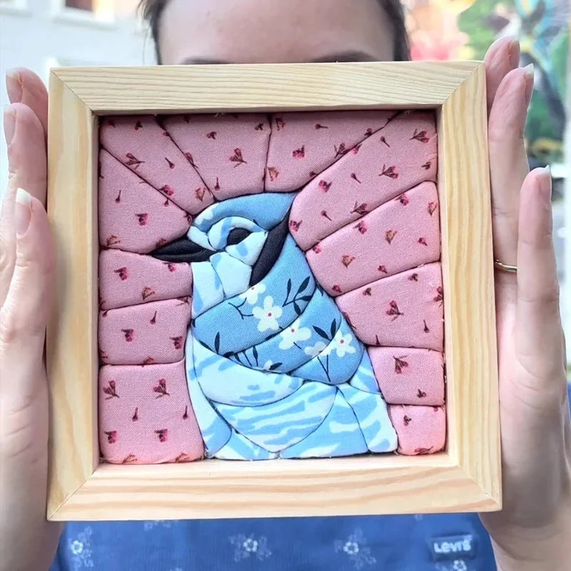 Hands-On No-Sew Kinusaiga Fabric Art Kit – DIY Fabric Tucking Wall