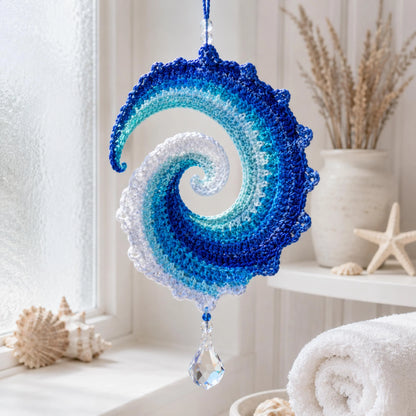 Hands-On Ocean Wave Crochet Wind Spinner Diy Kit for Creative Play