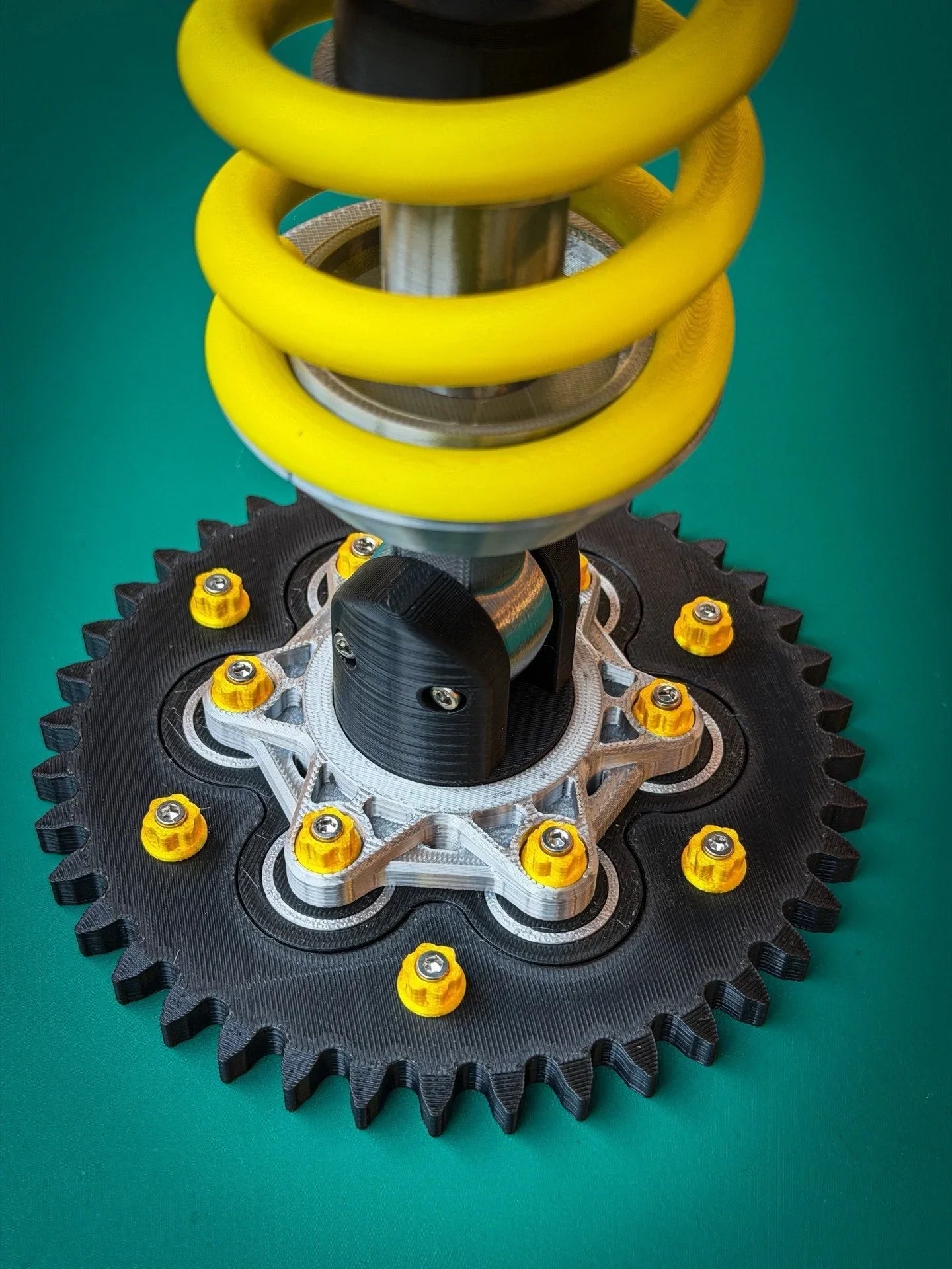 Suspension Shock Absorber-Inspired Desk Lamp