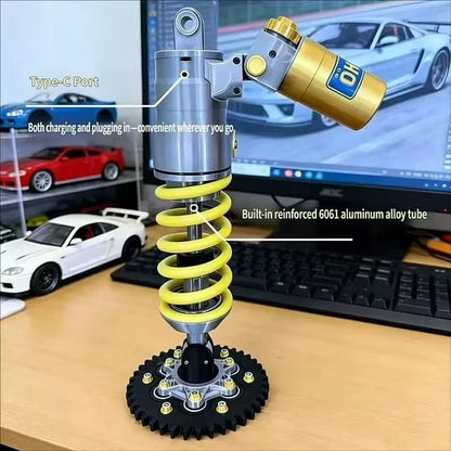 Suspension Shock Absorber-Inspired Desk Lamp