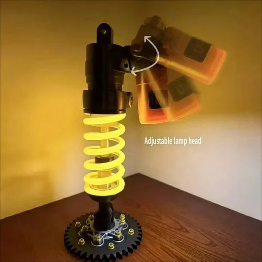 Suspension Shock Absorber-Inspired Desk Lamp