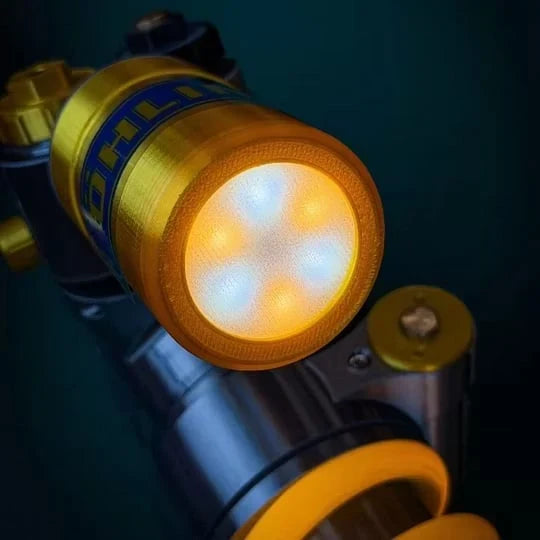 Suspension Shock Absorber-Inspired Desk Lamp