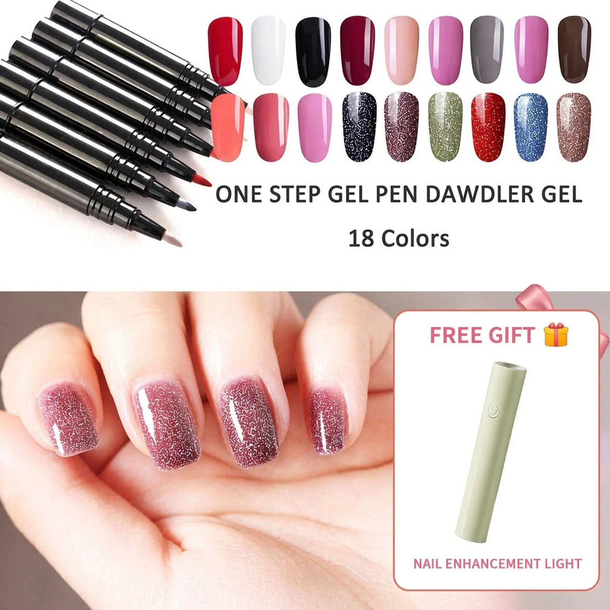 Decorative Tijdelijke actie: 1+1 gratis One Step Nagelgel Pen Gratis